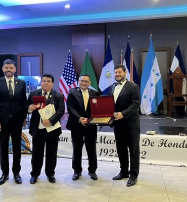 La Gran Logia Simbólica del Paraguay presente en los 100 años de la Muy Respetable Gran Logia de Honduras